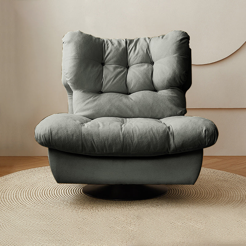 Fauteuil contemporain en cuir en cuir en cuir solide