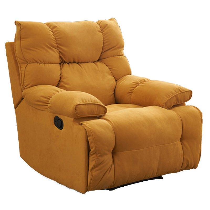 Contemporary Solid Color Standard Recliner Microsuede Recliner Chair Clearhalo 'Chairs & Seating' 'furn' 'furn_recliners' 'Furniture' 'Living Room Furniture' 'Recliners' 6760024