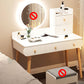 Contemporary White Vanity Dressing Table with Mirror in Solid Wood Makeup Vanity 39.4"L x 15.7"W x 49.2"H 5 Clearhalo 'Bedroom Furniture' 'furn' 'furn_makeup_vanities' 'Furniture' 'Makeup Vanities' 'makeup_vanities' 6760037
