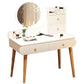 Contemporary White Vanity Dressing Table with Mirror in Solid Wood Clearhalo 'Bedroom Furniture' 'furn' 'furn_makeup_vanities' 'Furniture' 'Makeup Vanities' 'makeup_vanities' 6760041