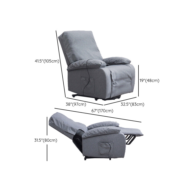 Chaise inclinable en coton inclinable à 38,18 "de largeur de largeur de largeur