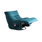 Contemporary Fabric Metal Solid Color Swivel Side Pockets Recliner Blue Swivel Clearhalo 'Chairs & Seating' 'furn' 'furn_recliners' 'Furniture' 'Living Room Furniture' 'Recliners' 6760278