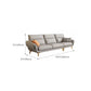 Mid Century Sofa and Chaise in Gray Flared Arm Sewn Pillow Back Sofa Clearhalo 'furn' 'furn_sectionals' 'Furniture' 'Living Room Furniture' 'Sectionals' 6760709