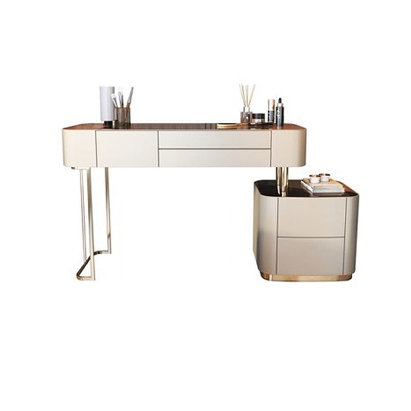 Lussuoso tavolo da toeletta da toeletta per trucco in legno e metallo