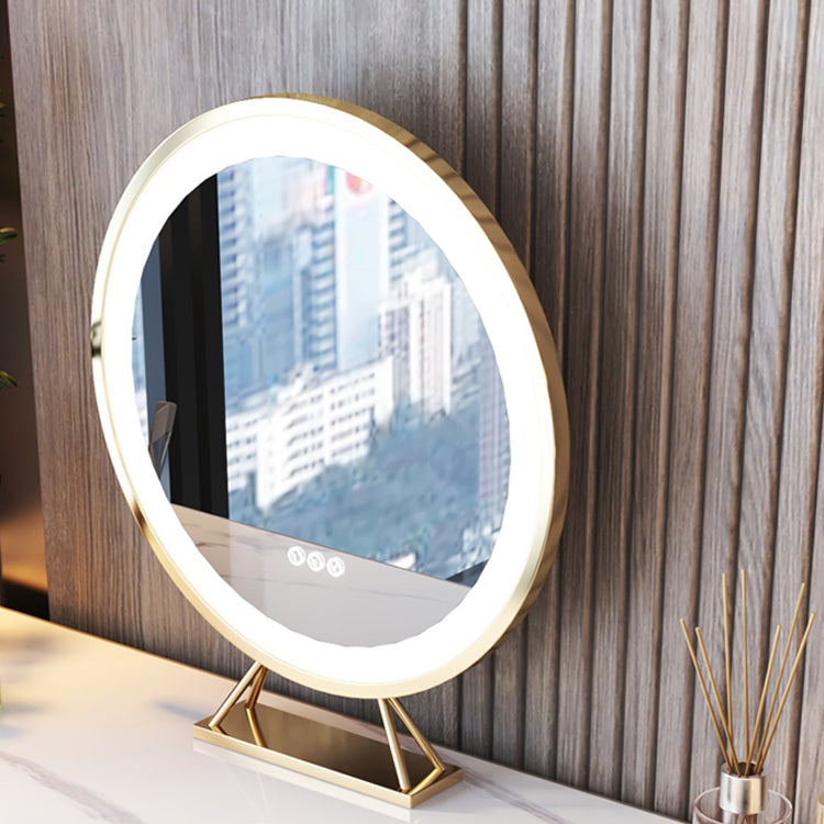 Lussuoso tavolo da toeletta da toeletta per trucco in legno e metallo