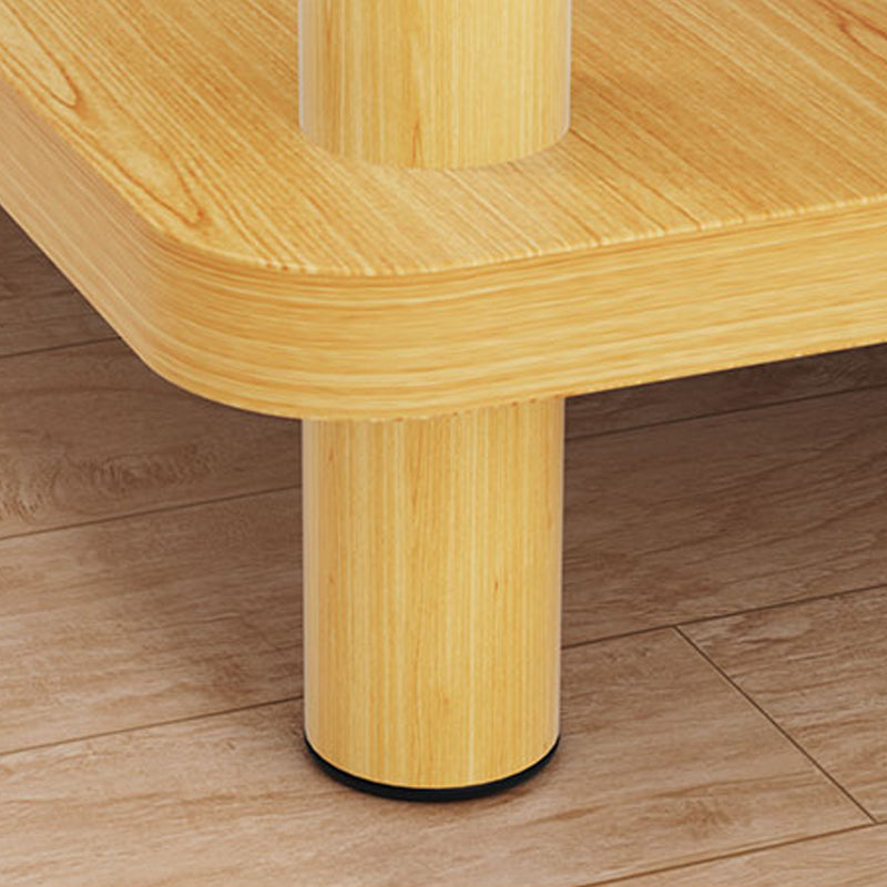 Modern Side Table No Distressing Wood End Table with Storage