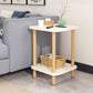 Modern Accent Side Table Storage Wood Side Table for Bedroom 16"L x 16"W x 21"H White 1 Clearhalo 'Coffee & Accent Tables' 'End & Side Tables' 'end_side_tables' 'furn' 'furn_end_side_tables' 'Furniture' 'Living Room Furniture' 6761075