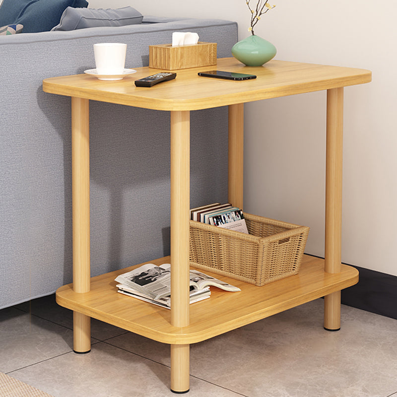 Modern Accent Side Table Storage Wood Side Table for Bedroom 24"L x 16"W x 21"H Natural 1 Clearhalo 'Coffee & Accent Tables' 'End & Side Tables' 'end_side_tables' 'furn' 'furn_end_side_tables' 'Furniture' 'Living Room Furniture' 6761096