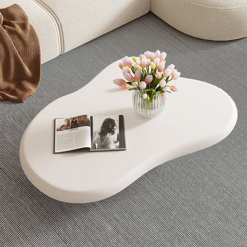 Artificial Wood Coffee or End Table Contemporary 4 Legs Coffee Table in Beige Clearhalo 'Coffee & Accent Tables' 'Coffee Tables' 'coffee_tables' 'furn' 'furn_coffee_tables' 'Furniture' 'Living Room Furniture' 6761139