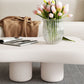 Artificial Wood Coffee or End Table Contemporary 4 Legs Coffee Table in Beige Clearhalo 'Coffee & Accent Tables' 'Coffee Tables' 'coffee_tables' 'furn' 'furn_coffee_tables' 'Furniture' 'Living Room Furniture' 6761147