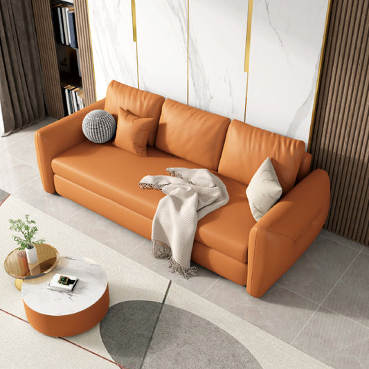 33 "W di divano scandinavo cuscino in pelle incluso divano dormiente