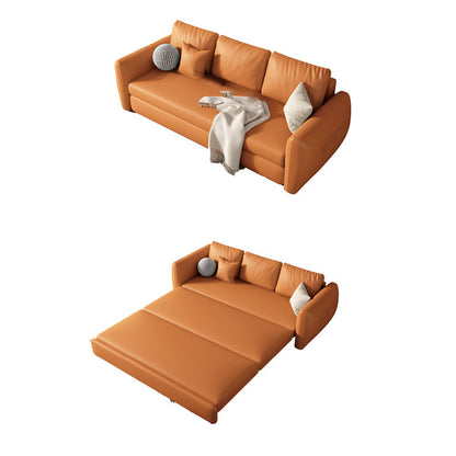 33 "W Bed de la cama escandinava de la cama de cuero incluye sofá durmiente