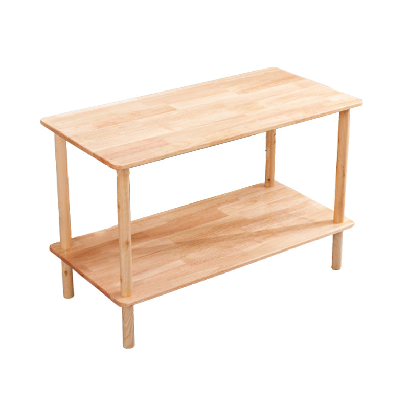 Rectangular Accent Side Table Solid Wood Living Room End Table with Storage Natural 1 Clearhalo 'Coffee & Accent Tables' 'End & Side Tables' 'end_side_tables' 'furn' 'furn_end_side_tables' 'Furniture' 'Living Room Furniture' 6761213