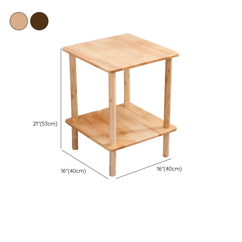 Rectangular Accent Side Table Solid Wood Living Room End Table with Storage Clearhalo 'Coffee & Accent Tables' 'End & Side Tables' 'end_side_tables' 'furn' 'furn_end_side_tables' 'Furniture' 'Living Room Furniture' 6761225