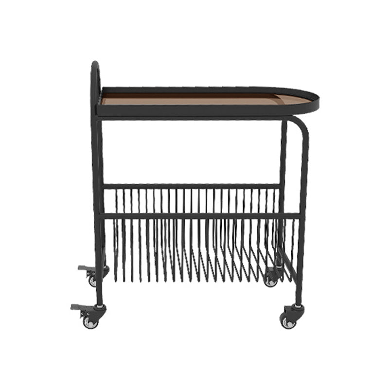 Table d'appoint en métal et en verre