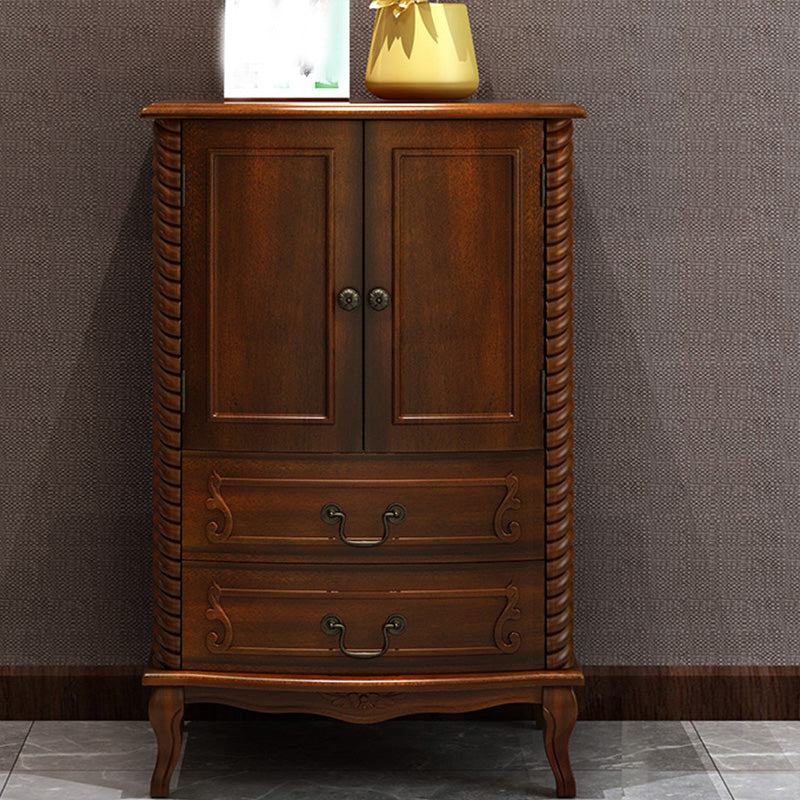 Mid-Century Modern Rectangle Chest/Cabinet with Drawers in Rubberwood 2 Clearhalo 'Cabinets & Chests' 'cabinets_chests' 'furn' 'furn_cabinets_chests' 'Furniture' 'Living Room Furniture' 6761249