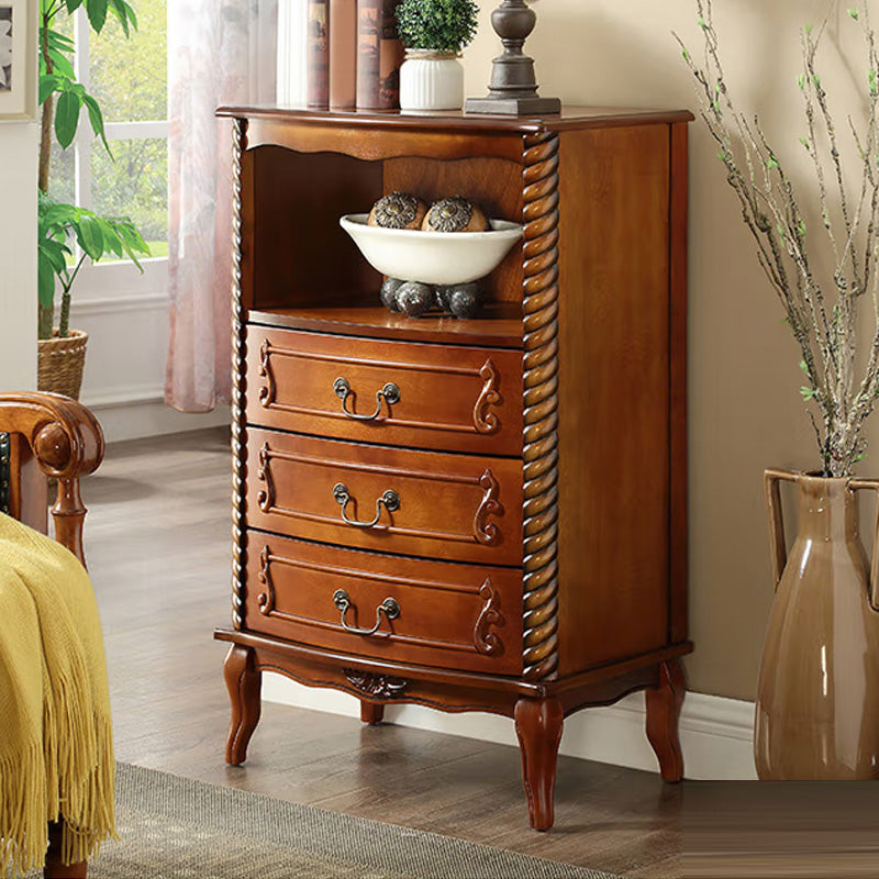 Mid-Century Modern Rectangle Chest/Cabinet with Drawers in Rubberwood Clearhalo 'Cabinets & Chests' 'cabinets_chests' 'furn' 'furn_cabinets_chests' 'Furniture' 'Living Room Furniture' 6761250