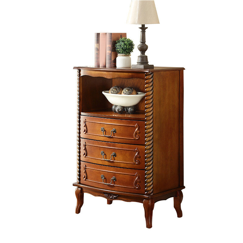 Mid-Century Modern Rectangle Chest/Cabinet with Drawers in Rubberwood Clearhalo 'Cabinets & Chests' 'cabinets_chests' 'furn' 'furn_cabinets_chests' 'Furniture' 'Living Room Furniture' 6761253