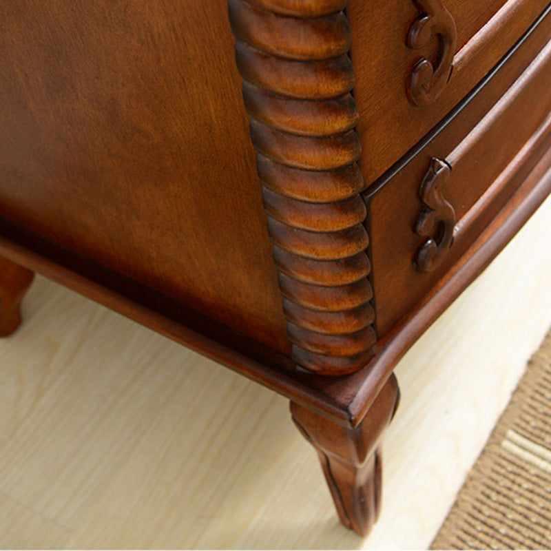 Mid-Century Modern Rectangle Chest/Cabinet with Drawers in Rubberwood Clearhalo 'Cabinets & Chests' 'cabinets_chests' 'furn' 'furn_cabinets_chests' 'Furniture' 'Living Room Furniture' 6761256