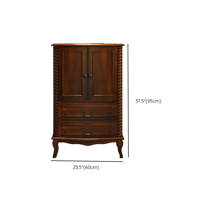 Mid-Century Modern Rectangle Chest/Cabinet with Drawers in Rubberwood Clearhalo 'Cabinets & Chests' 'cabinets_chests' 'furn' 'furn_cabinets_chests' 'Furniture' 'Living Room Furniture' 6761258