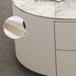Frame 2 Nesting Coffee Table with 2 Drawers Modern Slate/Glass Round Coffee Table Set Clearhalo 'Coffee & Accent Tables' 'Coffee Tables' 'coffee_tables' 'furn' 'furn_coffee_tables' 'Furniture' 'Living Room Furniture' 6761272