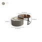 Frame 2 Nesting Coffee Table with 2 Drawers Modern Slate/Glass Round Coffee Table Set Clearhalo 'Coffee & Accent Tables' 'Coffee Tables' 'coffee_tables' 'furn' 'furn_coffee_tables' 'Furniture' 'Living Room Furniture' 6761283