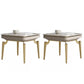 Table d'appoint en métal luxueuse Pierre 4 jambes SOFFA