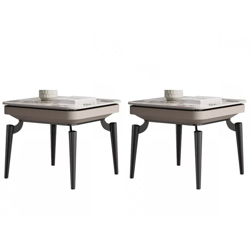Table d'appoint en métal luxueuse Pierre 4 jambes SOFFA
