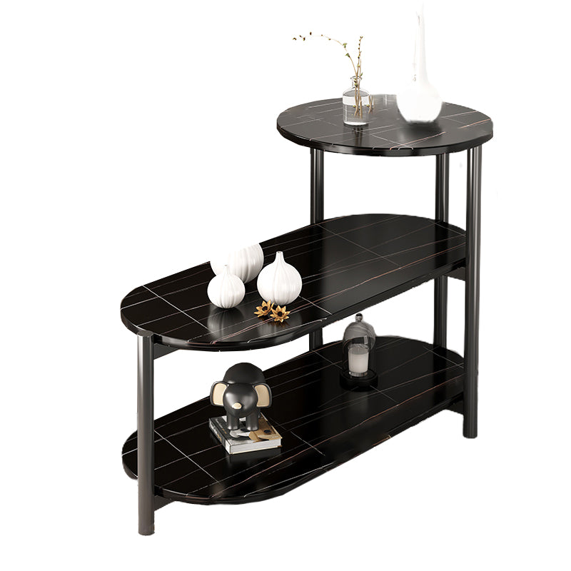 Tavolo da slitta per finestre di stoccaggio modernistica per soggiorno con base metallica