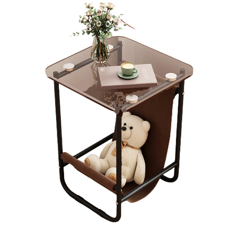 Tavolo da slitta per finestre di stoccaggio modernistica per soggiorno con base metallica