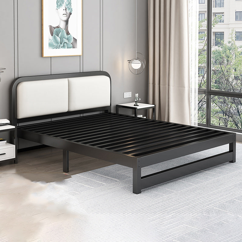 Glam Metal Polstered Panel Kopfteil Rechteckig Standard Bett