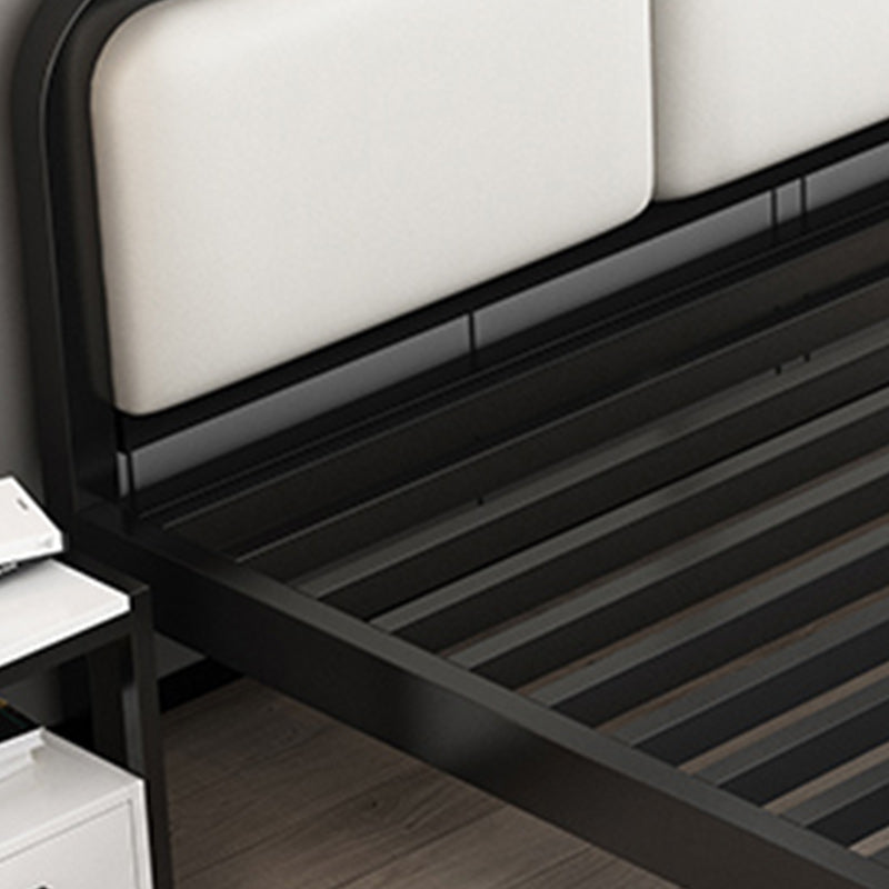 Glam Metal Polstered Panel Kopfteil Rechteckig Standard Bett