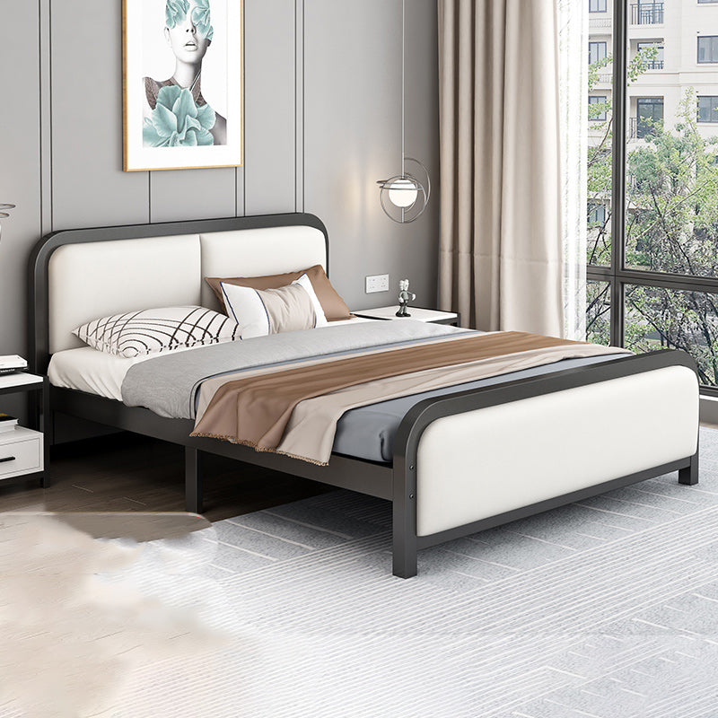 Glam Metal Polstered Panel Kopfteil Rechteckig Standard Bett