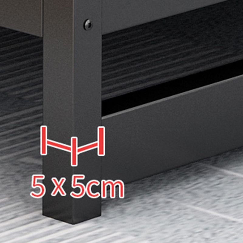 Glam Metal Polstered Panel Kopfteil Rechteckig Standard Bett