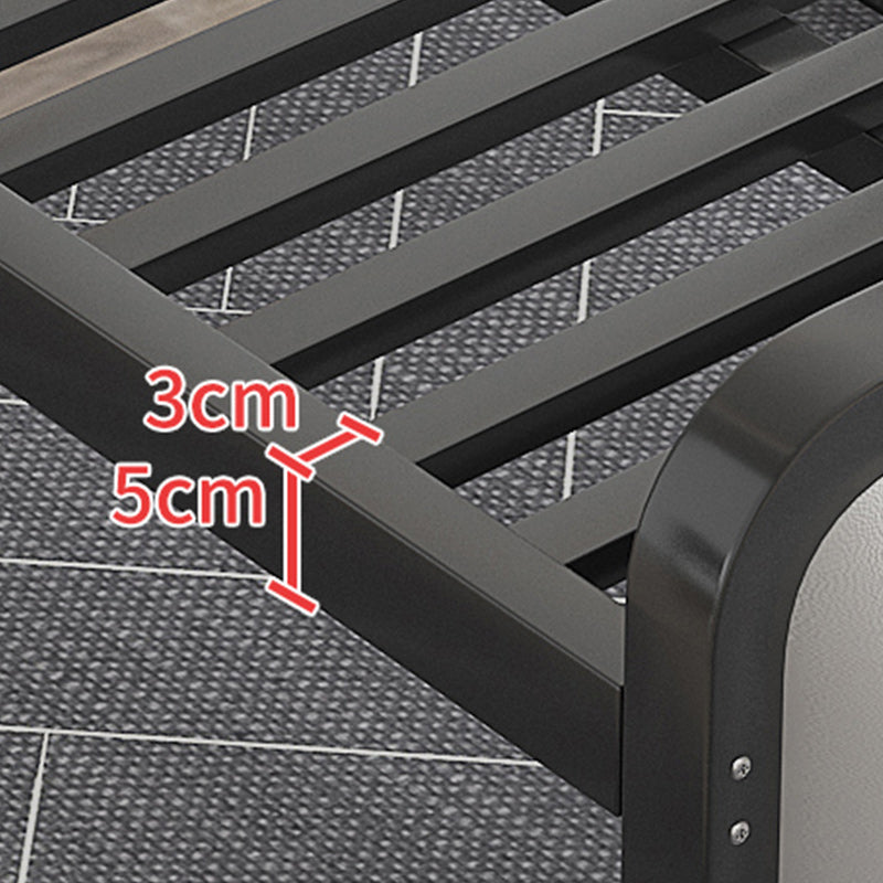 Glam Metal Polstered Panel Kopfteil Rechteckig Standard Bett