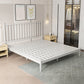 Glam Metal with Headboard Rectangular Slat Mattress Included Slat Bed