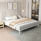 Glam Metal with Headboard Rectangular Slat Mattress Included Slat Bed