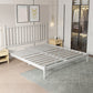 Glam Metal with Headboard Rectangular Slat Mattress Included Slat Bed
