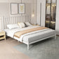 Glam Metal with Headboard Rectangular Slat Mattress Included Slat Bed