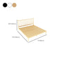 Glam Metal with Headboard Rectangular Slat Mattress Included Slat Bed