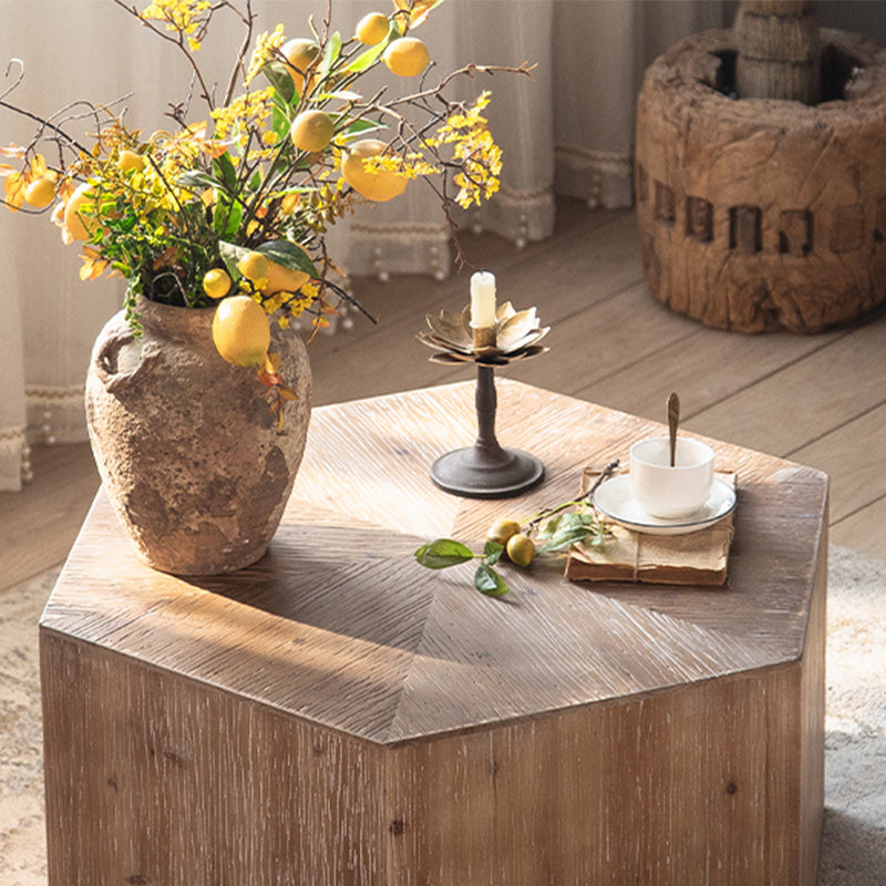 Block Coffee Table Solid Wood Natural Color Coffee Table for Living Room Clearhalo 'Coffee & Accent Tables' 'Coffee Tables' 'coffee_tables' 'furn' 'furn_coffee_tables' 'Furniture' 'Living Room Furniture' 6761555