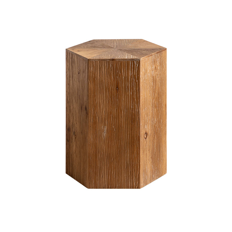 Block Coffee Table Solid Wood Natural Color Coffee Table for Living Room 14"L x 14"W x 18"H Clearhalo 'Coffee & Accent Tables' 'Coffee Tables' 'coffee_tables' 'furn' 'furn_coffee_tables' 'Furniture' 'Living Room Furniture' 6761558