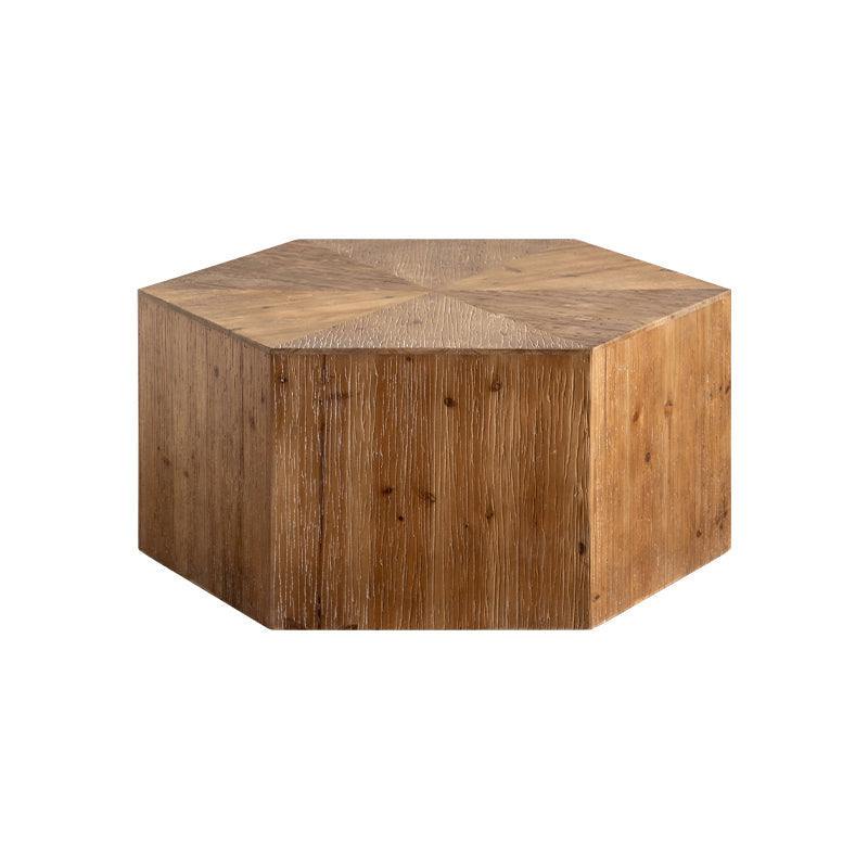 Block Coffee Table Solid Wood Natural Color Coffee Table for Living Room 31.5"L x 31.5"W x 14"H Clearhalo 'Coffee & Accent Tables' 'Coffee Tables' 'coffee_tables' 'furn' 'furn_coffee_tables' 'Furniture' 'Living Room Furniture' 6761560