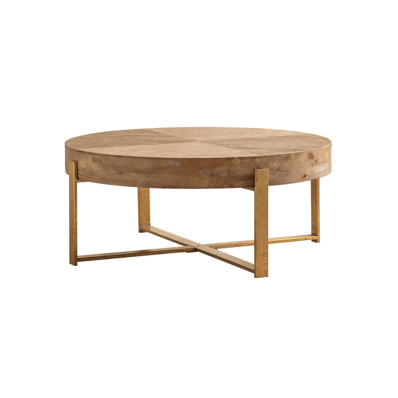 Block Coffee Table Solid Wood Natural Color Coffee Table for Living Room 32"L x 32"W x 14"H Clearhalo 'Coffee & Accent Tables' 'Coffee Tables' 'coffee_tables' 'furn' 'furn_coffee_tables' 'Furniture' 'Living Room Furniture' 6761562