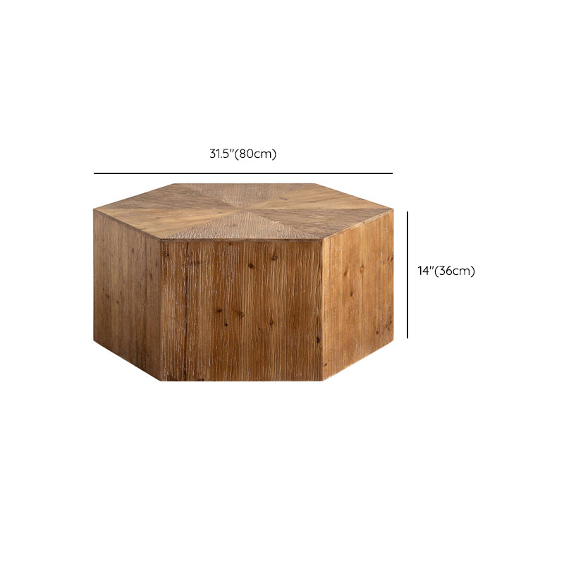 Block Coffee Table Solid Wood Natural Color Coffee Table for Living Room Clearhalo 'Coffee & Accent Tables' 'Coffee Tables' 'coffee_tables' 'furn' 'furn_coffee_tables' 'Furniture' 'Living Room Furniture' 6761564