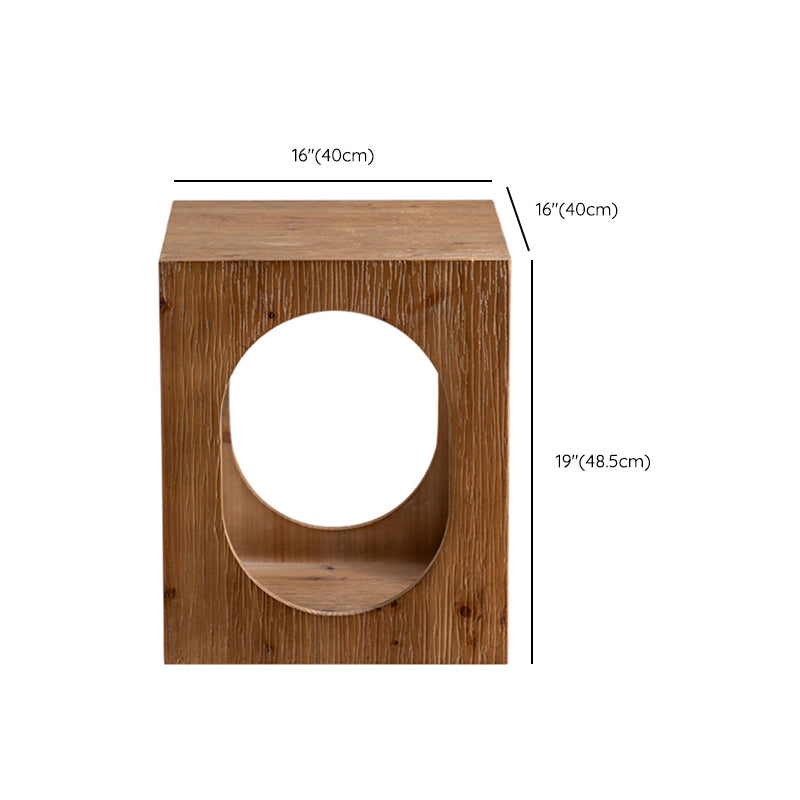 Block Coffee Table Solid Wood Natural Color Coffee Table for Living Room Clearhalo 'Coffee & Accent Tables' 'Coffee Tables' 'coffee_tables' 'furn' 'furn_coffee_tables' 'Furniture' 'Living Room Furniture' 6761565