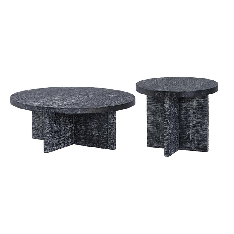 Contemporary Wooden Coffee Table Round Espresso Wood Cocktail Table Clearhalo 'Coffee & Accent Tables' 'Coffee Tables' 'coffee_tables' 'furn' 'furn_coffee_tables' 'Furniture' 'Living Room Furniture' 6761573
