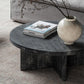 Contemporary Wooden Coffee Table Round Espresso Wood Cocktail Table Clearhalo 'Coffee & Accent Tables' 'Coffee Tables' 'coffee_tables' 'furn' 'furn_coffee_tables' 'Furniture' 'Living Room Furniture' 6761576