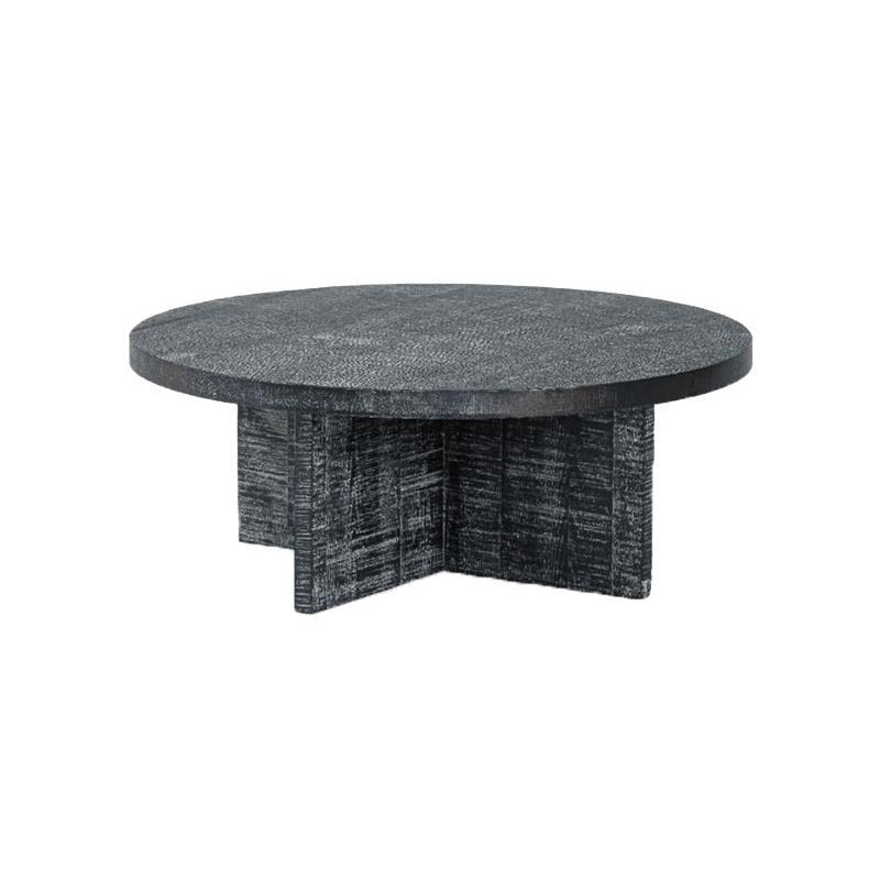 Contemporary Wooden Coffee Table Round Espresso Wood Cocktail Table Clearhalo 'Coffee & Accent Tables' 'Coffee Tables' 'coffee_tables' 'furn' 'furn_coffee_tables' 'Furniture' 'Living Room Furniture' 6761579