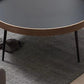 Metal and Wood Coffee Table Tray Top Cocktail Table with 4 Legs Clearhalo 'Coffee & Accent Tables' 'Coffee Tables' 'coffee_tables' 'furn' 'furn_coffee_tables' 'Furniture' 'Living Room Furniture' 6761589